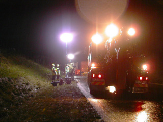 THW Einsatz bei Verkehrsunfall